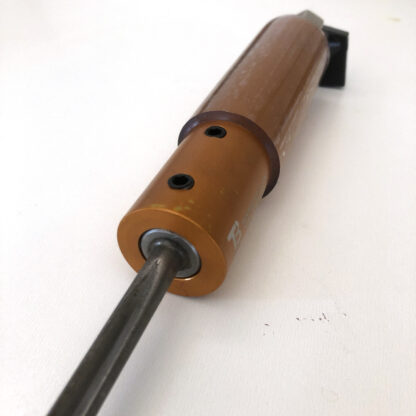 trent bosch tools woodturning gun drill detail of handle and gun drill inserted