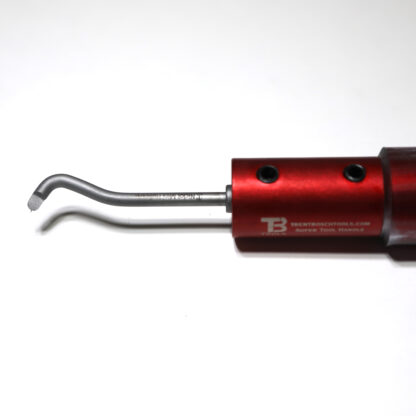 trent bosch tools woodturning laurent niclot mini hollowers bent tool in red handle